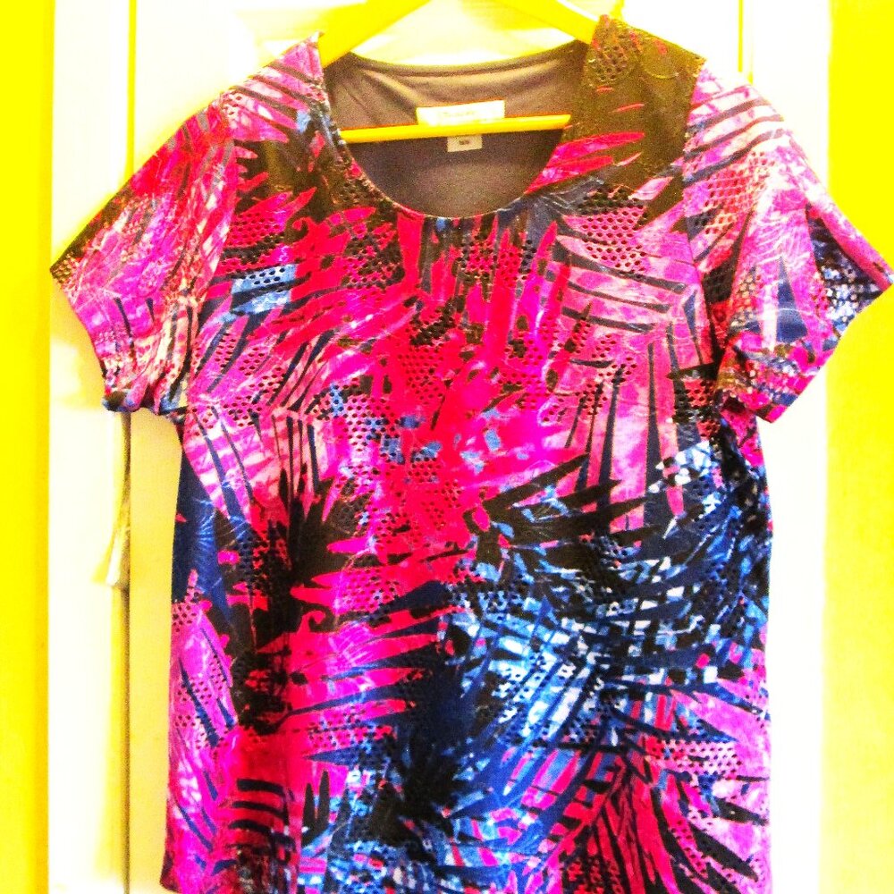TanJay shortsleeve, round neck M/M lavender, dark pink,light blue,dark blue top
